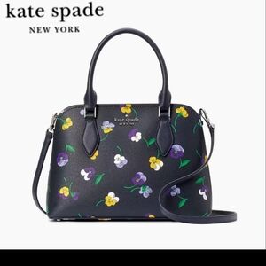 Kate Spade Black Multicolor Floral Crossbody Bag